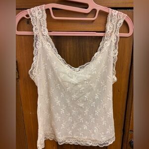 Arianne Cream Lace Tank